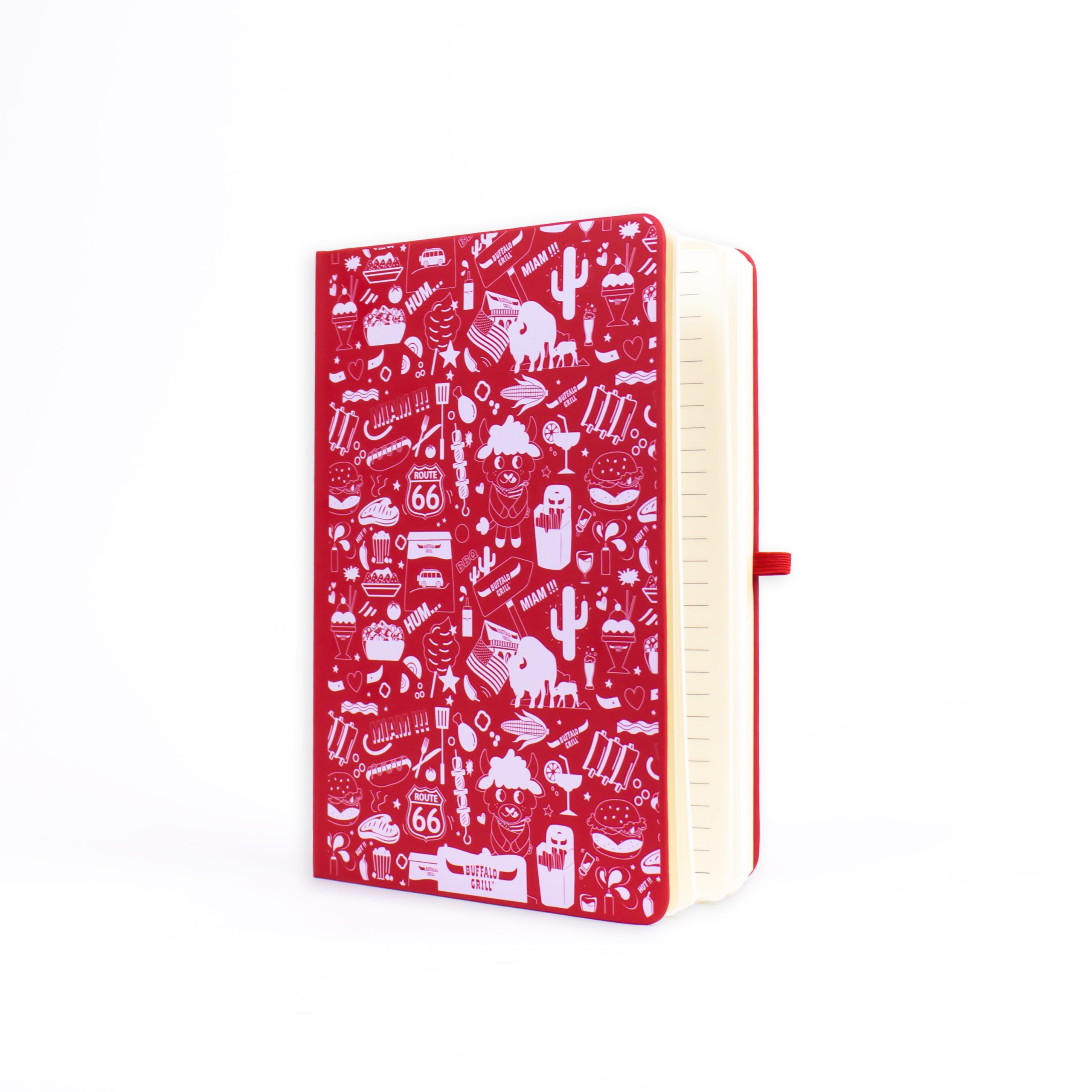 buffalo gril carnet A5 avec attache stylo