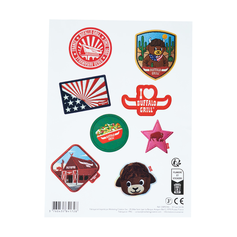 Planche de sticker I LOVE Buffalo Grill